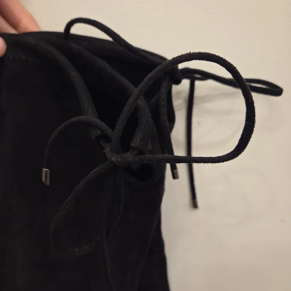 Jacobies Black Over-the-Knee Faux Suede Boots Size 8
